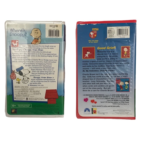 Snoopy Charlie Brown VHS Movies Bundle - Picture 2 of 4